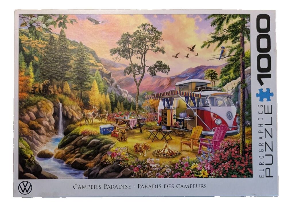 Eurographics 1000 Piece Jigsaw Campers Paradise VW Bus